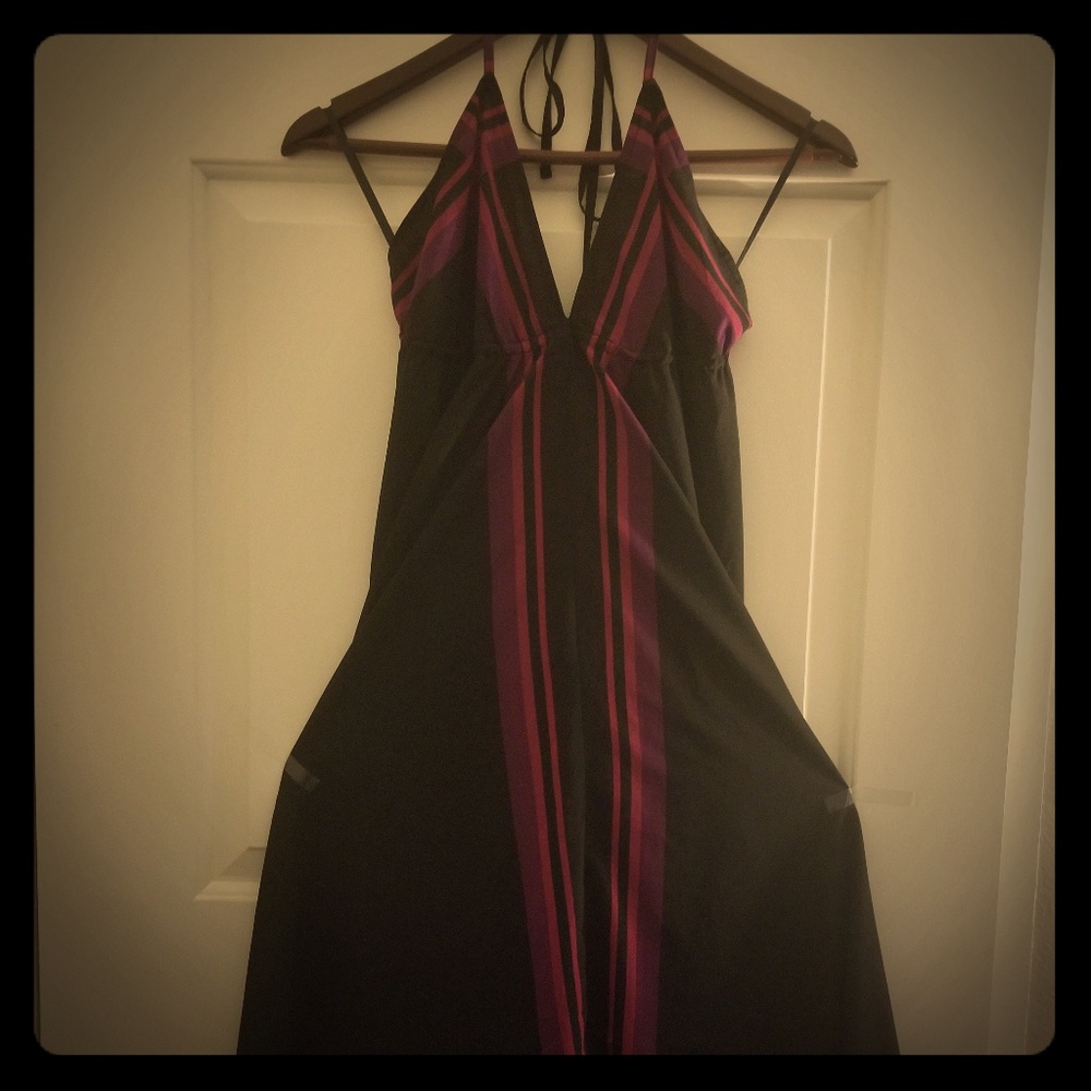 Old Navy striped halter dress